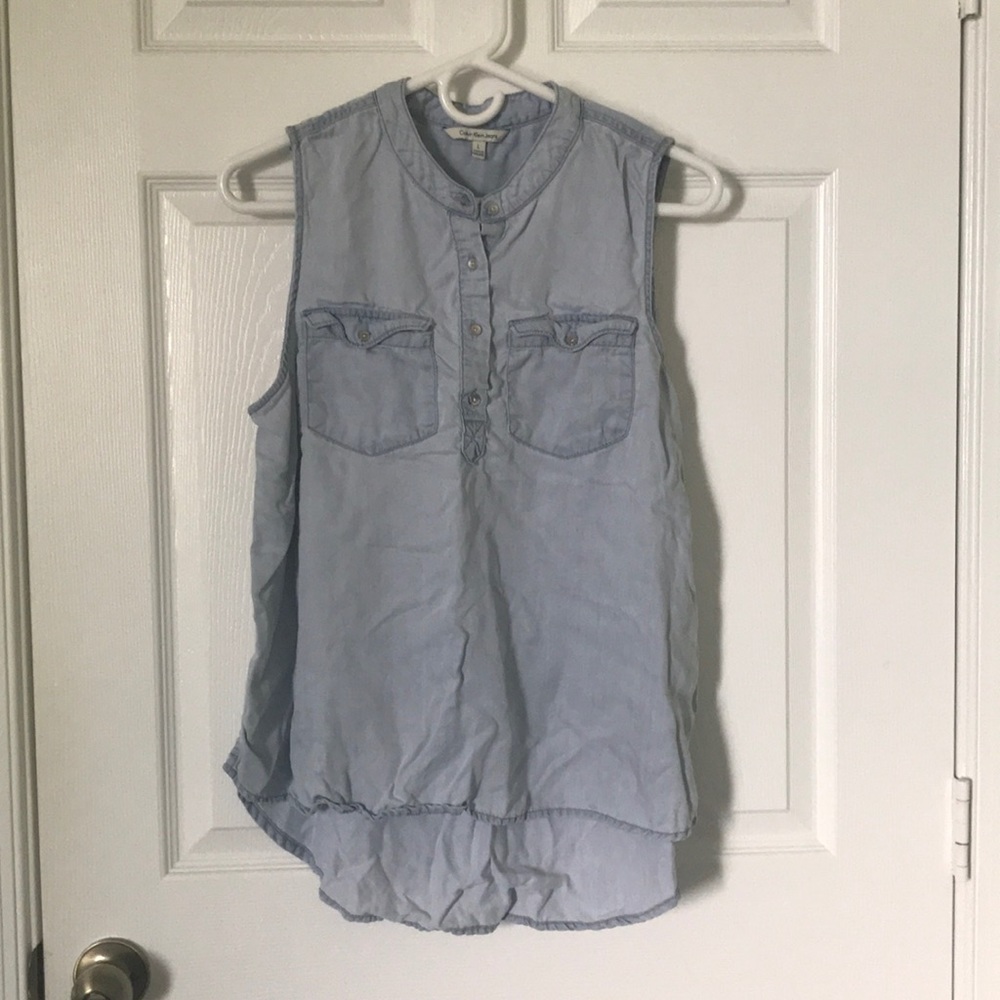 Calvin Klein Jeans Denim top hi-lo